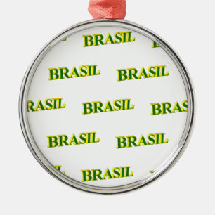 Brasil 3D Silbernes Ornament