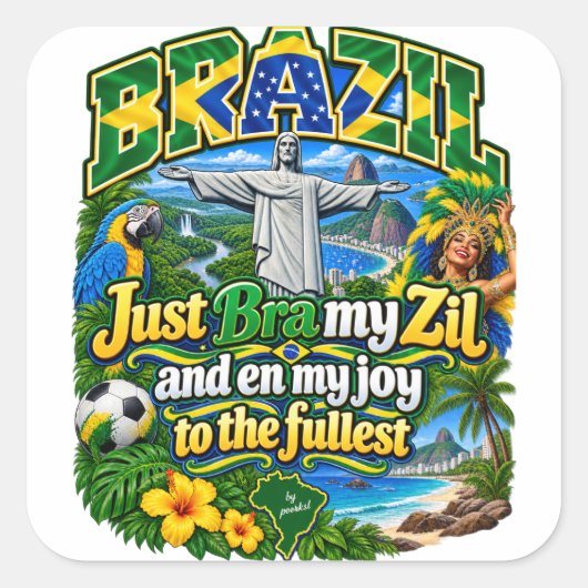 Brasil Aufkleber (Vorderseite)