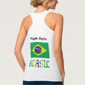 Brasil Bandera Brasil Personalisiert Tank Top (Rückseite)