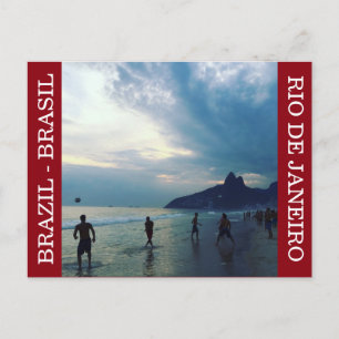 Brasil Beach Futbol Postkarte