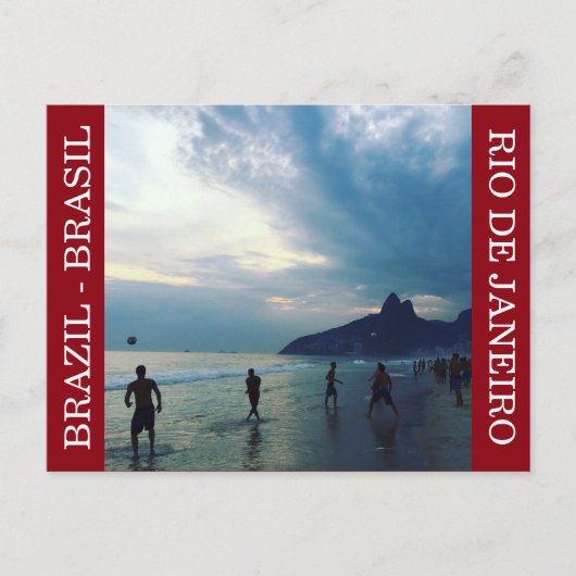 Brasil Beach Futbol Postkarte (Vorderseite)