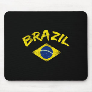Brasil Brasilianisches Nationalflagge Fußballtriko Mousepad