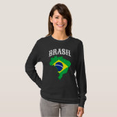 Brasil-Brasilien-Flagge T-Shirt (Vorne ganz)