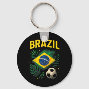 Brasil Brasilische Flagge Brasil Fußball Footbyll  Schlüsselanhänger