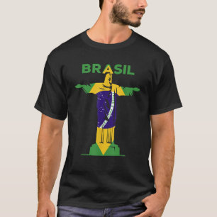 BRASIL Christ The Redeemer Statue Brasilianische F T-Shirt