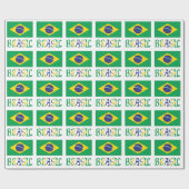 Brasil e Verde e Amarela Geschenkpapier (Flach)
