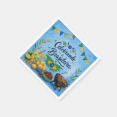 Brasil feiern serviette (Ecke)
