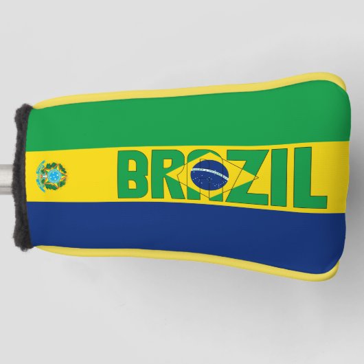 Brasil Flag Gorgetic Patriotic Golf Head Cover Headcover (Vorderseite)