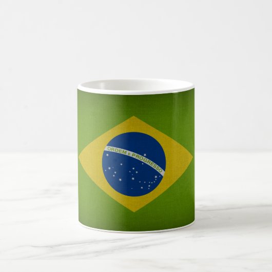 Brasil Flag Kaffeetasse (Mittel)