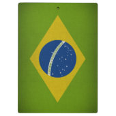 Brasil Flag Klemmbrett (Rückseite)