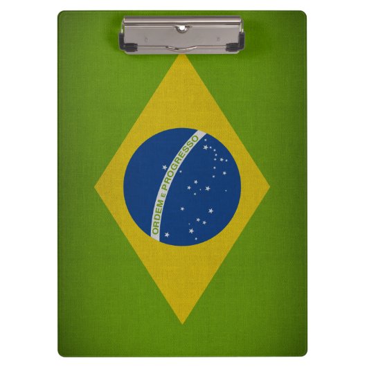 Brasil Flag Klemmbrett (Vorderseite)