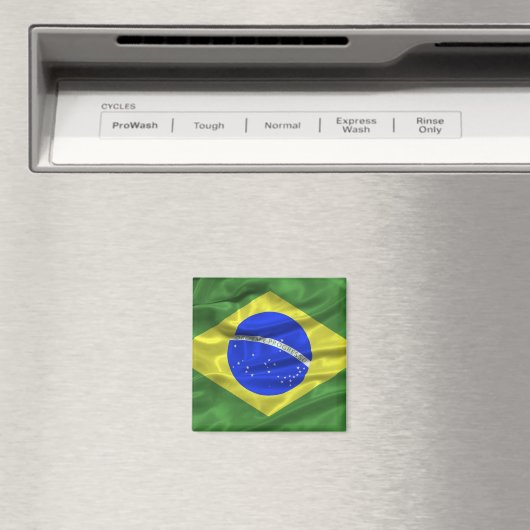 Brasil Flag Magnet (In Situ (Geschirrspüler))