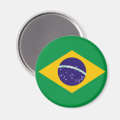 Brasil Flag Magnet (Vorderseite/Rückseite)