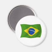 Brasil Flag Magnet (Vorderseite/Rückseite)
