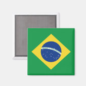 Brasil Flag Magnet (Vorderseite/Rückseite)
