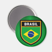 Brasil Flag Magnet (Vorderseite/Rückseite)