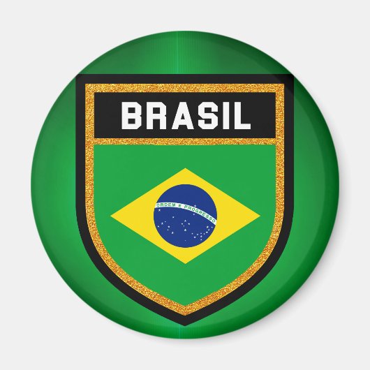 Brasil Flag Magnet (Vorne)