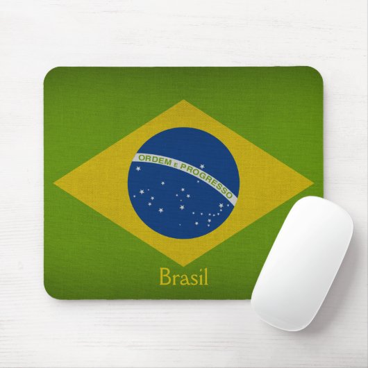 Brasil Flag Mousepad (Mit Mouse)