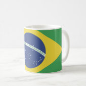 Brasil Flag Mug Kaffeetasse (VorderseiteRechts)