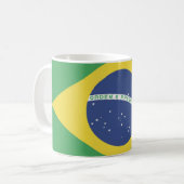 Brasil Flag Mug Kaffeetasse (Vorderseite Links)