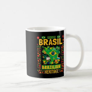 Brasil Flag Outfit Idee für Kinder Brasilien & amp Kaffeetasse