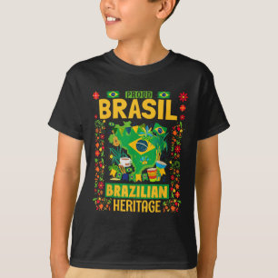 Brasil Flag Outfit Idee für Kinder Brasilien & amp T-Shirt