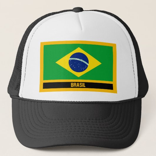 Brasil Flag Truckerkappe (Vorderseite)
