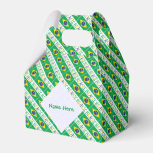 Brasil Flagge Brasil Individueller Name Geschenkschachtel