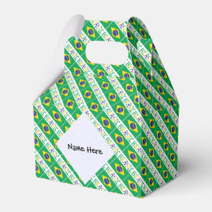 Brasil Flagge Brasil Kachel Persönlicher Name  Geschenkschachtel