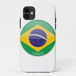 Brasil-Flagge-Button Case-Mate iPhone Hülle