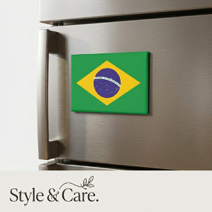 Brasil-Flagge-Magnet Vibrantes Patriotisches Kühls Magnet