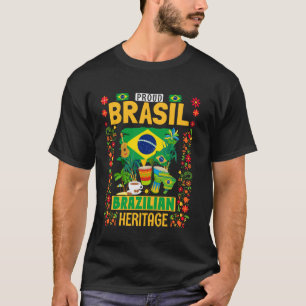 Brasil-Flagge-Outfit-Idee für Kinder Brasilien & B T-Shirt