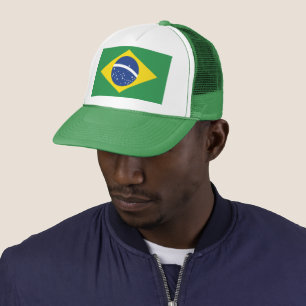 Brasil-Flagge Patriotischer Stolz Festival Mode Truckerkappe