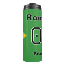 Brasil-Flagge Personalisierter Fußballspieler Name