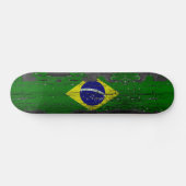 Brasil-Flagge Skate Deck Skateboard (Horizontal)