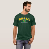 Brasil Flagge Südamerika T-Shirt (Vorne ganz)