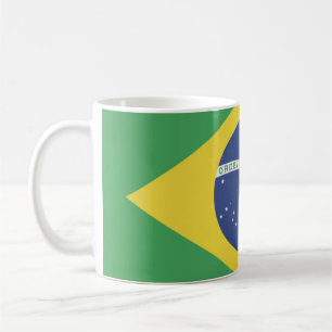 Brasil-Flagge-Tasse Kaffeetasse