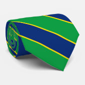 Brasil-FlaggenElegant Krawatte (Gerollt)