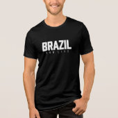 Brasil Fürs Leben Tri-Blend Shirt (Vorderseite)