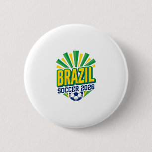 Brasil Fußball 2026 Fußball Fett Land Typografie  Button