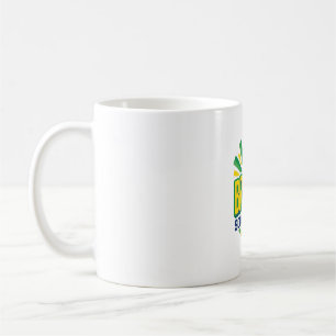 Brasil Fußball 2026 Fußball Fett Land Typografie  Kaffeetasse