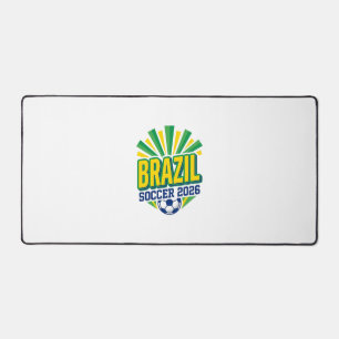 Brasil Fußball 2026 Fußball Fett Land Typografie  Schreibtischunterlage
