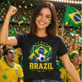 Brasil Fußball Brasil Fußball Fan Brasilianischer  T-Shirt