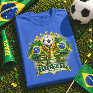 Brasil Fußball Brasil Fußball Fan Brasilianischer  T-Shirt