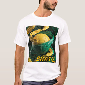 Brasil Fußball Fan T-Shirt | Fußball Stolz | Welt