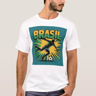 Brasil Fußball Fan T-Shirt | Fußball Stolz | Welt