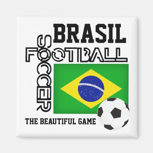BRASIL Fußball Magnet (Vorne)