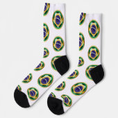 Brasil Fußball Sports Socken (Linkes Detail)