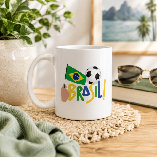 Brasil Fußball Stolz  Kaffeetasse