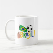 Brasil Fußball Stolz  Kaffeetasse (Links)